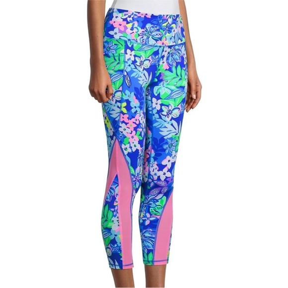 Lilly Pulitzer LUXLETIC Weekender High Rise MIDI Leggings sz SMALL - Picture 11 of 14